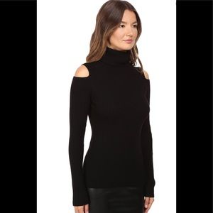 Jemliss Evian' Cold Shoulder Wool Blend Turtleneck